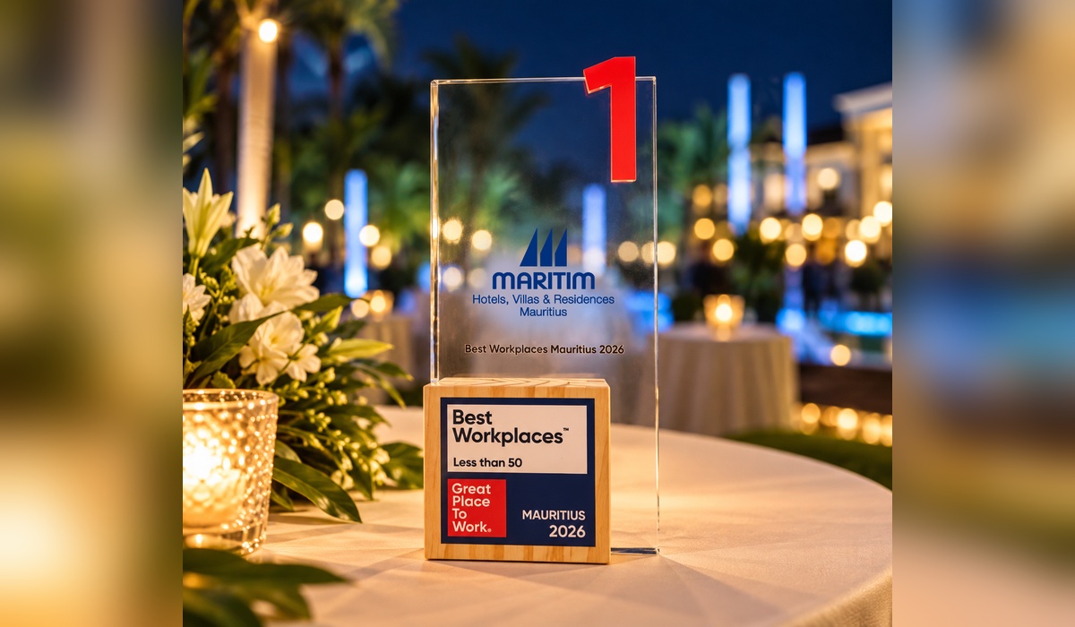 Great Place To Work® Mauritius 2026 : Maritim Hotel Management Mauritius dans le Top 5 des Best Workplaces, première place en Small Companies